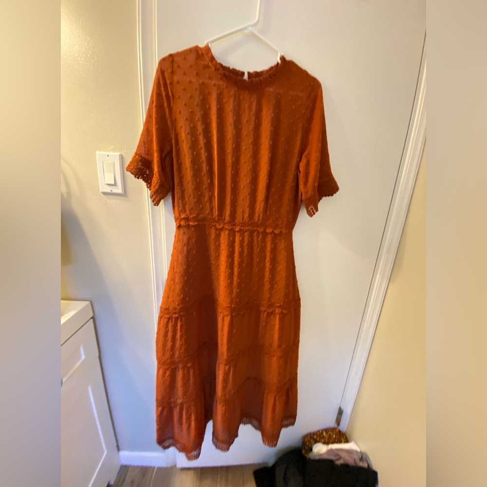 Elegant Orange Dress